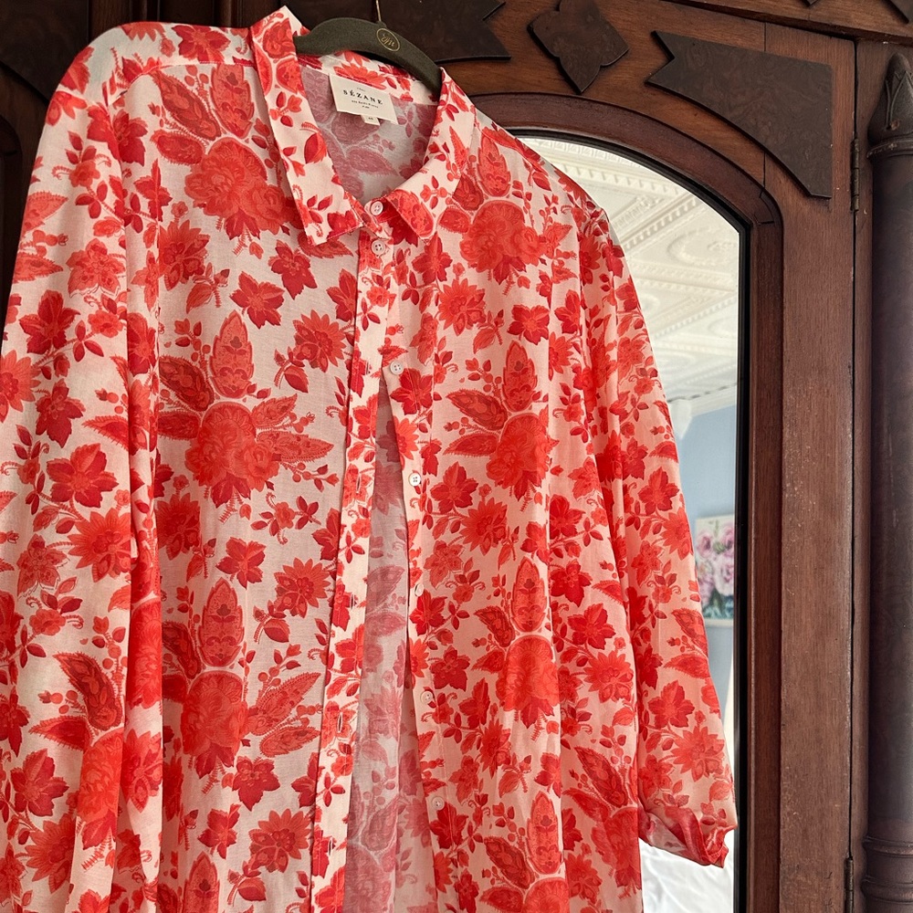 Sezane Pierro Floral Blouse 🌺 size 46